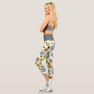 Embossed ceilings capri leggings