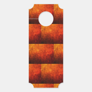 embossed copper circuit pattern door hanger