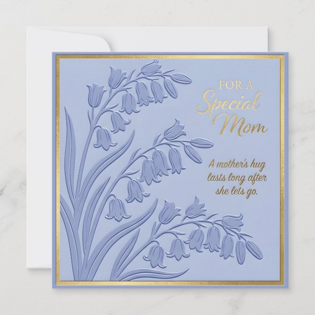 Embossed Floral Mother's Day Card (Front)