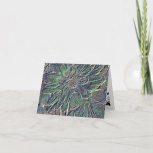 Embossed Flowers with Colour Card