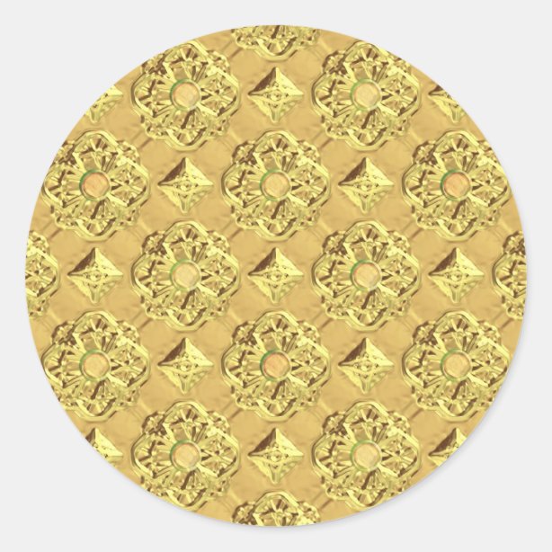 Gold Embossed Stickers Zazzle NZ