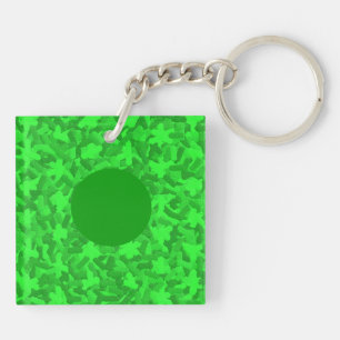 Embossed Greenery Key Ring