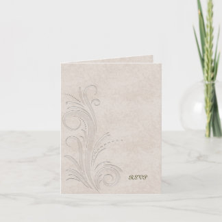 Embossed Illusion Debutante Ball RSVP Invitation