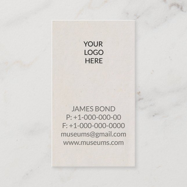 Embossed Logo Business Card (Front)