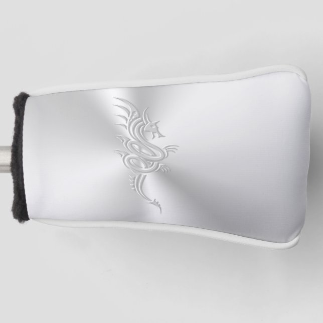 Embossed-look Eastern Dragon Golf Head Cover (Front)