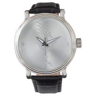 Embossed-look Eastern Dragon Watch