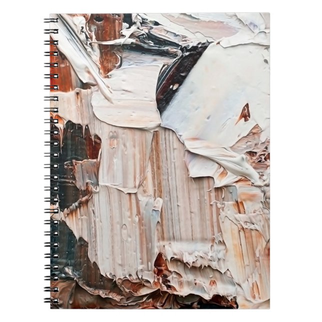 Embossed pasty oil paints and reliefs. Primary col Notebook (Front)