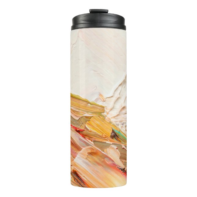 Embossed pasty oil paints and reliefs. Primary col Thermal Tumbler (Front)