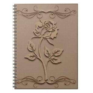 Embossed Rose Journal/Notebook Notebook