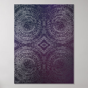 Embossed Silver Foil Print