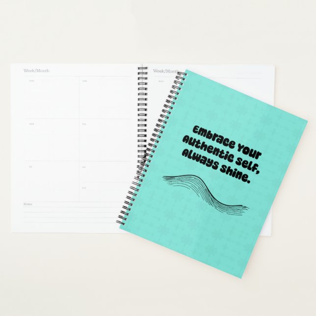 Embrace Authentic Self Always Shine Empowerment Planner (Display)