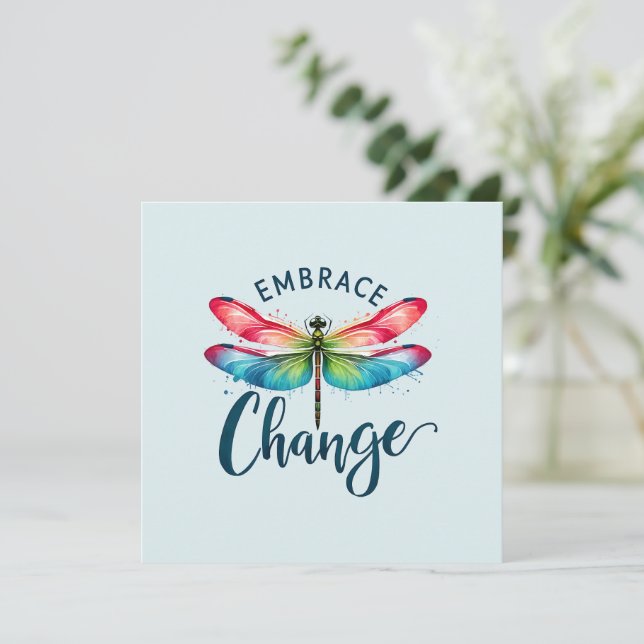 Embrace Change - Artistic Dragonfly (Standing Front)