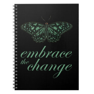 Embrace Change Green Notebook