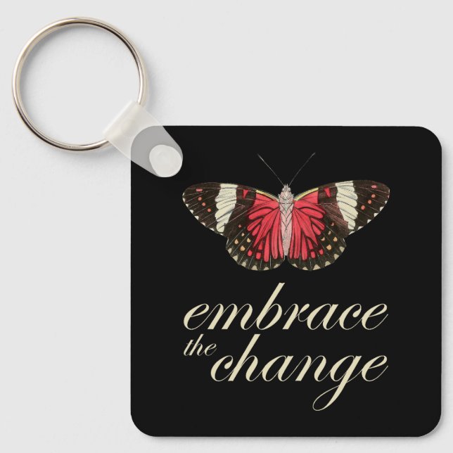Embrace Change Pink Key Ring (Front)
