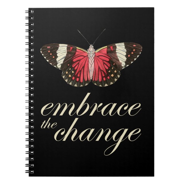 Embrace Change Pink Notebook (Front)