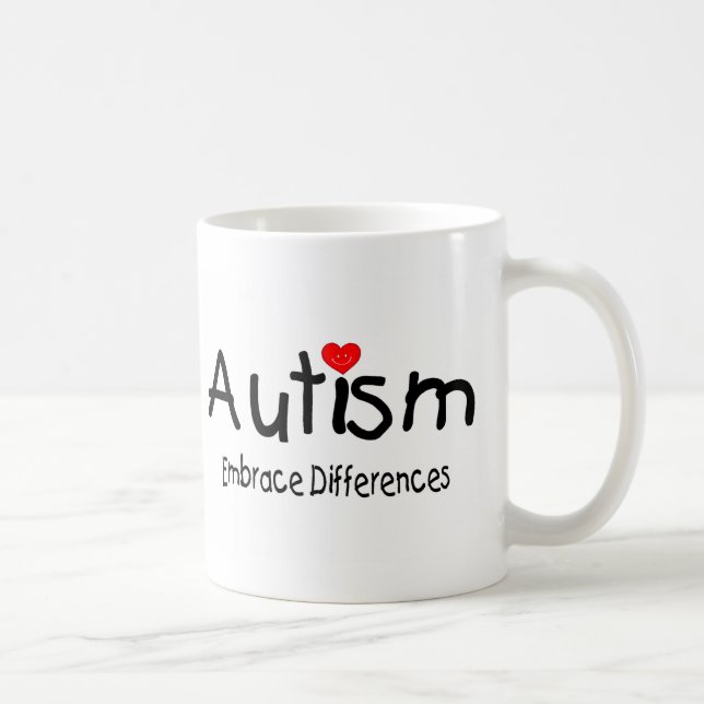 Embrace Differences (Happy Heart) Coffee Mug (Right)