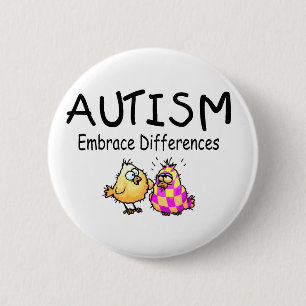 Embrace Differences (PY) 6 Cm Round Badge