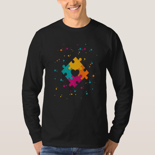 Embrace Differences Support Autism Awareness Day T-Shirt (Front)