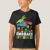 Embrace Differences T Rex Monster Truck Autism