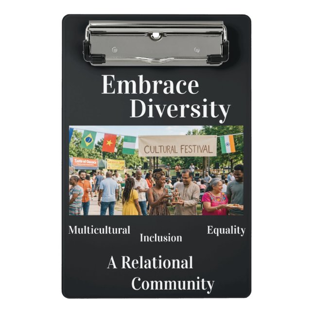 Embrace Diversity+++++ Mini Clipboard (Front)