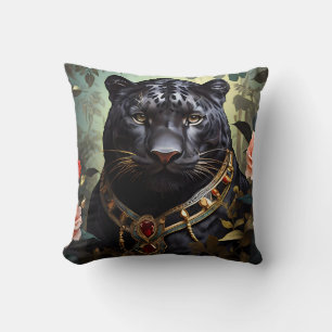 Embrace Elegance with Our Black Panther  Cushion