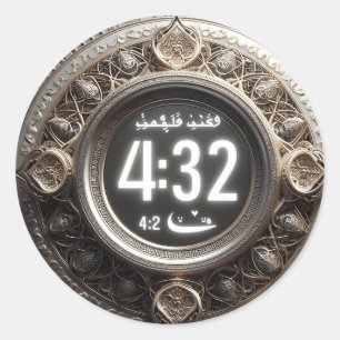 Embrace Fasting, Iftar, Suhoor & Spiritual Reflect Classic Round Sticker