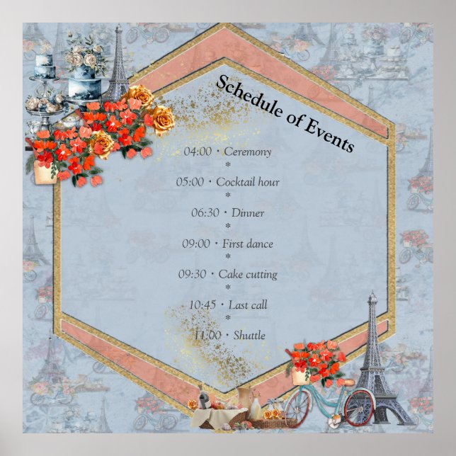 Embrace French country living in Pale Blue Poster (Front)