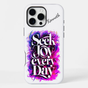 Embrace happiness in daily life.  iPhone 16 pro max case