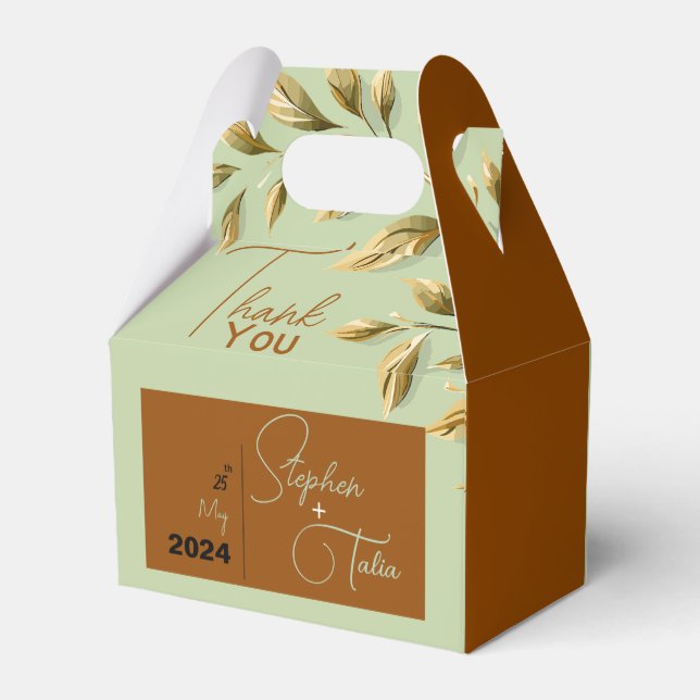 Embrace Natural Elegance  Favour Box (Back Side)