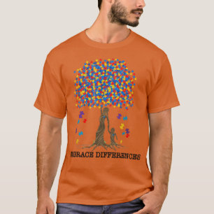 Embrace Neurodiversity ADHD Autism Awareness Brain T-Shirt