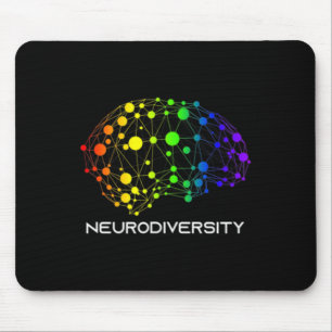 Embrace Neurodiversity Autism Adhd Asd Brain Srews Mouse Pad