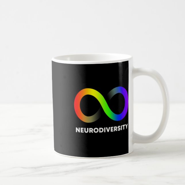 Embrace Neurodiversity Autism Adhd Asd Infinity Ra Coffee Mug (Right)