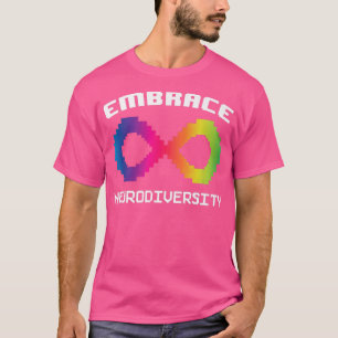 Embrace Neurodiversity Autism ADHD ASD Rainbow Bra T-Shirt