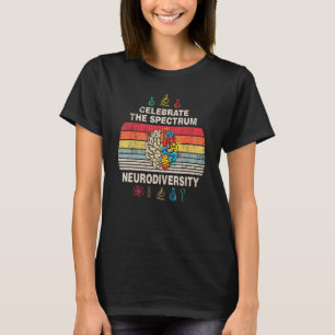 Embrace Neurodiversity Autism Awareness Asd Adhd V T-Shirt