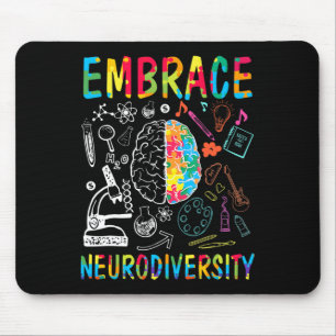 Embrace Neurodiversity Autism Awareness Asd Men Wo Mouse Pad