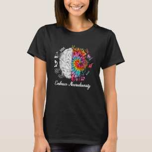 Embrace Neurodiversity Autism Awareness ASD Men Wo T-Shirt