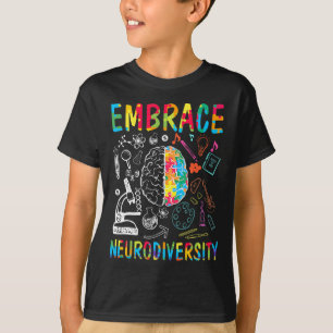 Embrace Neurodiversity Autism Awareness Asd Men Wo T-Shirt