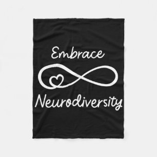 Embrace Neurodiversity Autism Awareness Teacher Mo Fleece Blanket