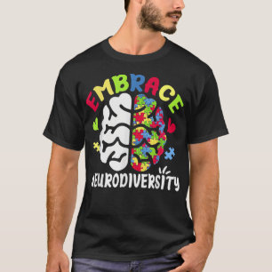 Embrace Neurodiversity Autism Spectrum ADHD Rainbo T-Shirt