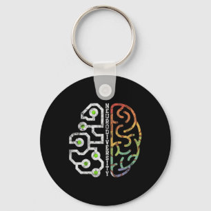 Embrace Neurodiversity Brain Autism Awareness Key Ring