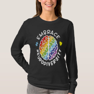 Embrace Neurodiversity Brain Autism Awareness Puzz T-Shirt