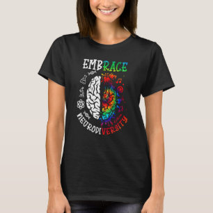 Embrace Neurodiversity Brain Autism Awareness Puzz T-Shirt