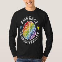 Embrace Neurodiversity Brain Autism Awareness Puzz