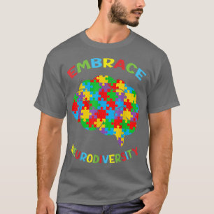 Embrace Neurodiversity Jigsaw Puzzle Brain ADHD T-Shirt
