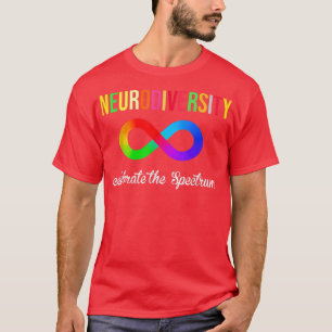 Embrace Neurodiversity Spectrum ASD ADHD Autism 68 T-Shirt