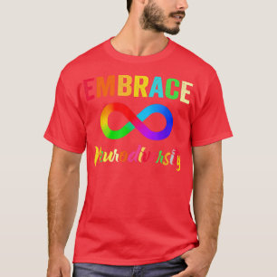 Embrace Neurodiversity Spectrum ASD ADHD Autism  T-Shirt