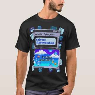 Embrace Skeuomorphism Frutiger Aero Pixel Art T-Shirt