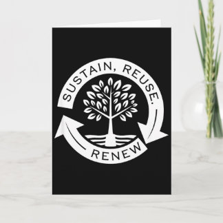 Embrace Sustainable Living - Nature Lover Earth Da Card