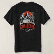 Embrace The Challenge Mountain Graphic Tee