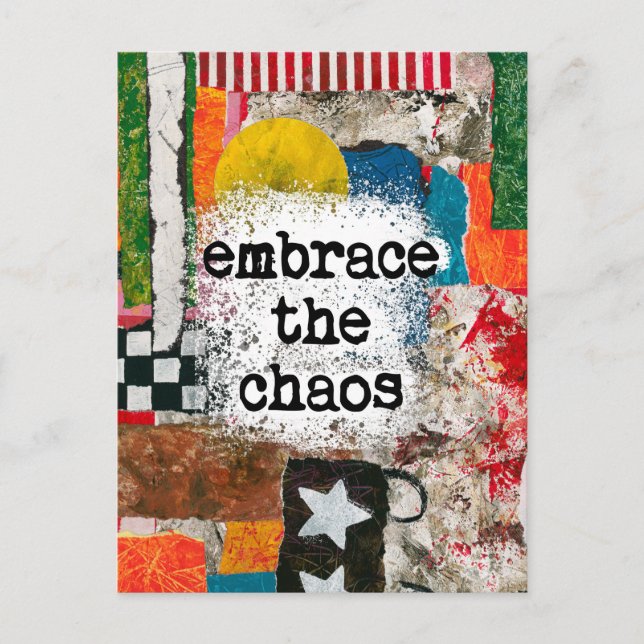 Embrace The Chaos Postcard (Front)